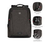 Wenger MX Professional notebook case 40.6 cm (16") Backpack Grey