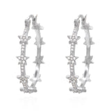 Aneira Star Hoop Earrings | 925 Sterling Silver