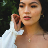 Heidi North Star Birthstone Necklace | 18K Gold Plated