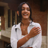 Alba Sun Coin Necklace | 18k Gold Plated