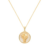 Aries, Gold Zodiac Necklace