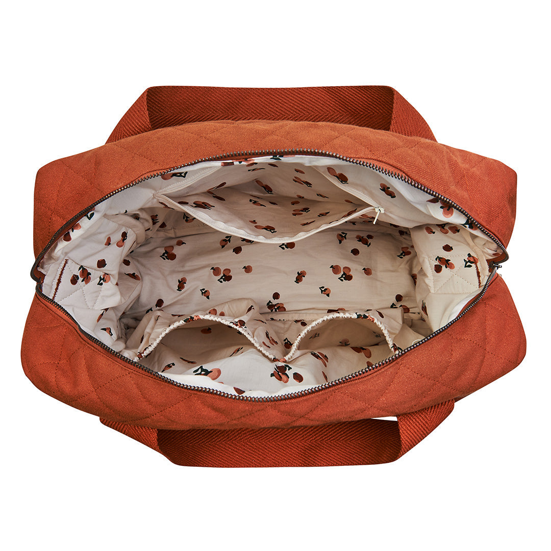 Baby Changing Bag - Cinnamon (With Pram Clips)