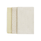 Organic Baby Muslin Squares Set of 3 - Wild Chamomile