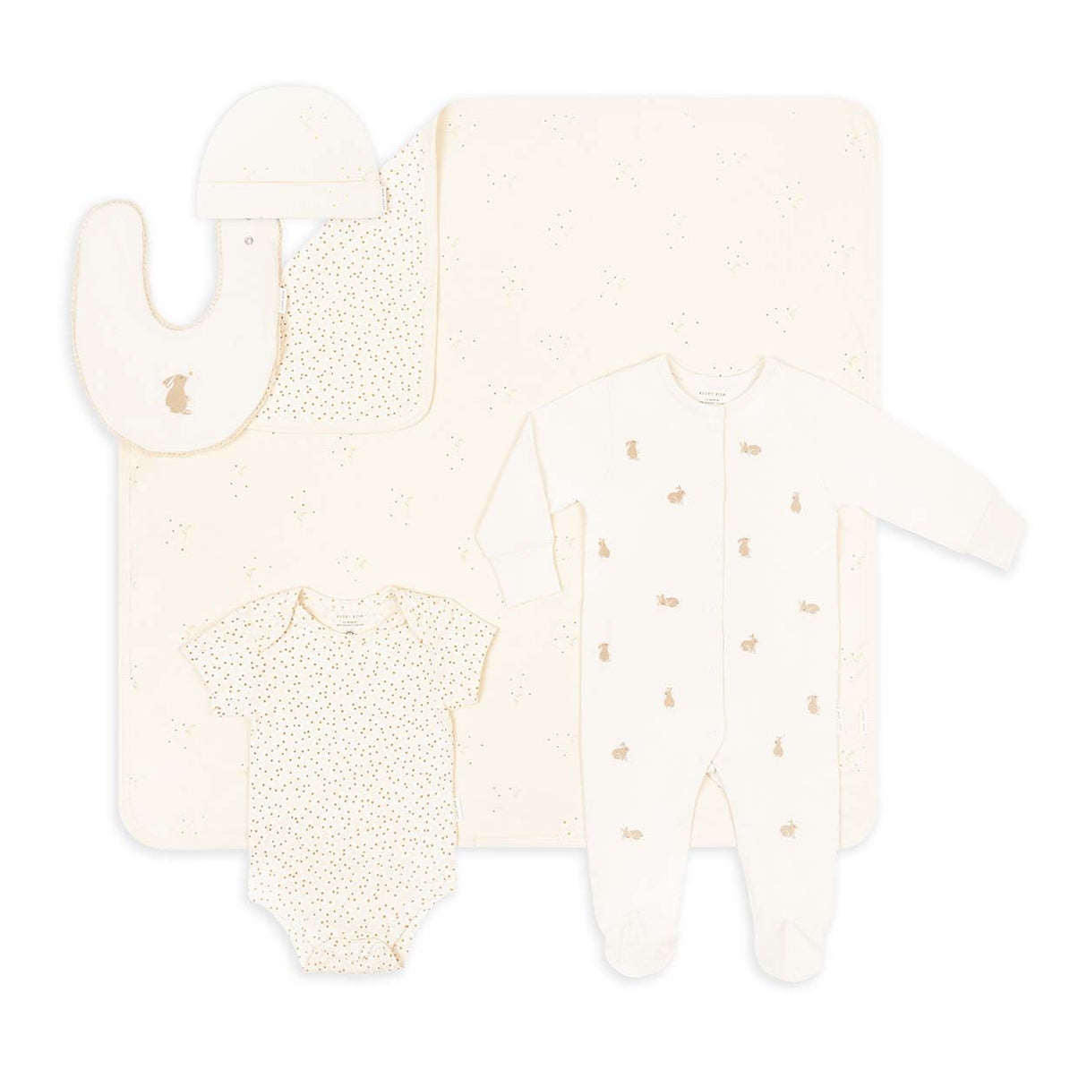 New Baby Starter Gift Set - Bunnies / Daisy Meadow / Wild Chamomile
