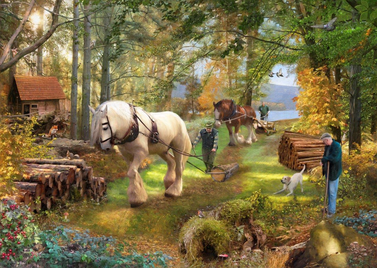 Horse Power - 500 Piece Jigsaw Puzzle