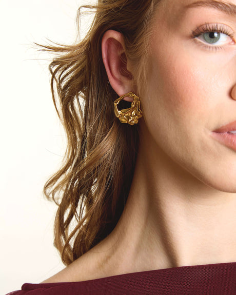 Molten Disc Earrings