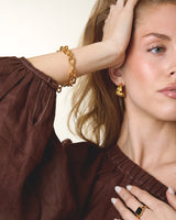 Swirl Chunky Chain Link Bracelet