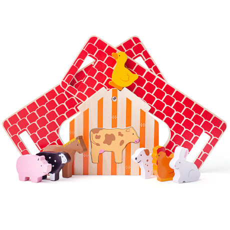 Farmhouse Shape Sorter Toy