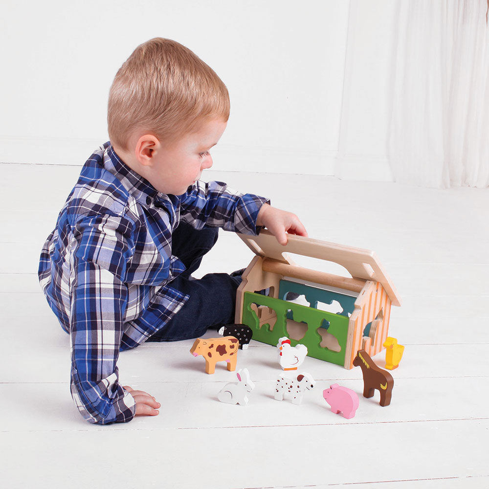 Farmhouse Shape Sorter Toy