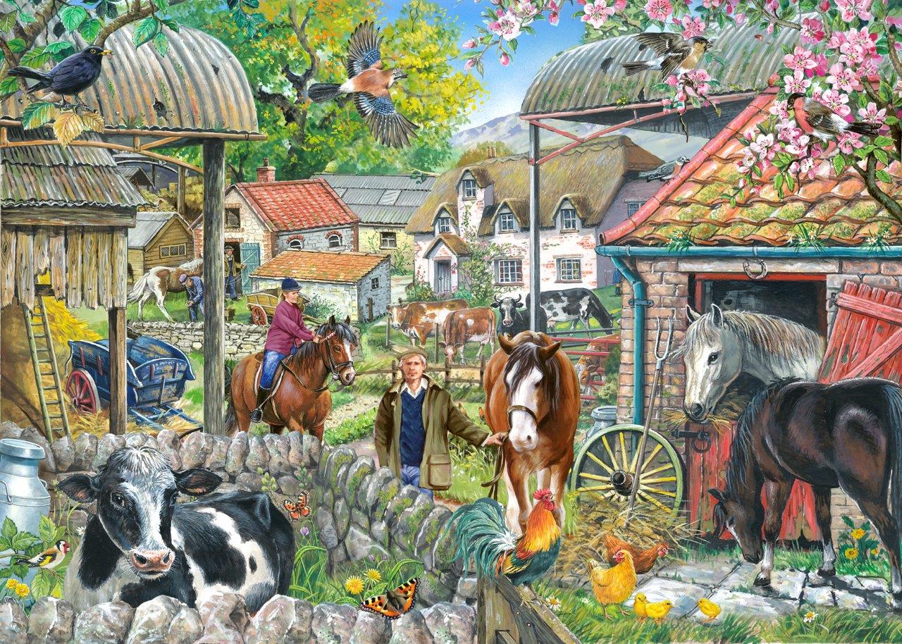 Horseshoe Farm - BIG 250 Piece Jigsaw Puzzle