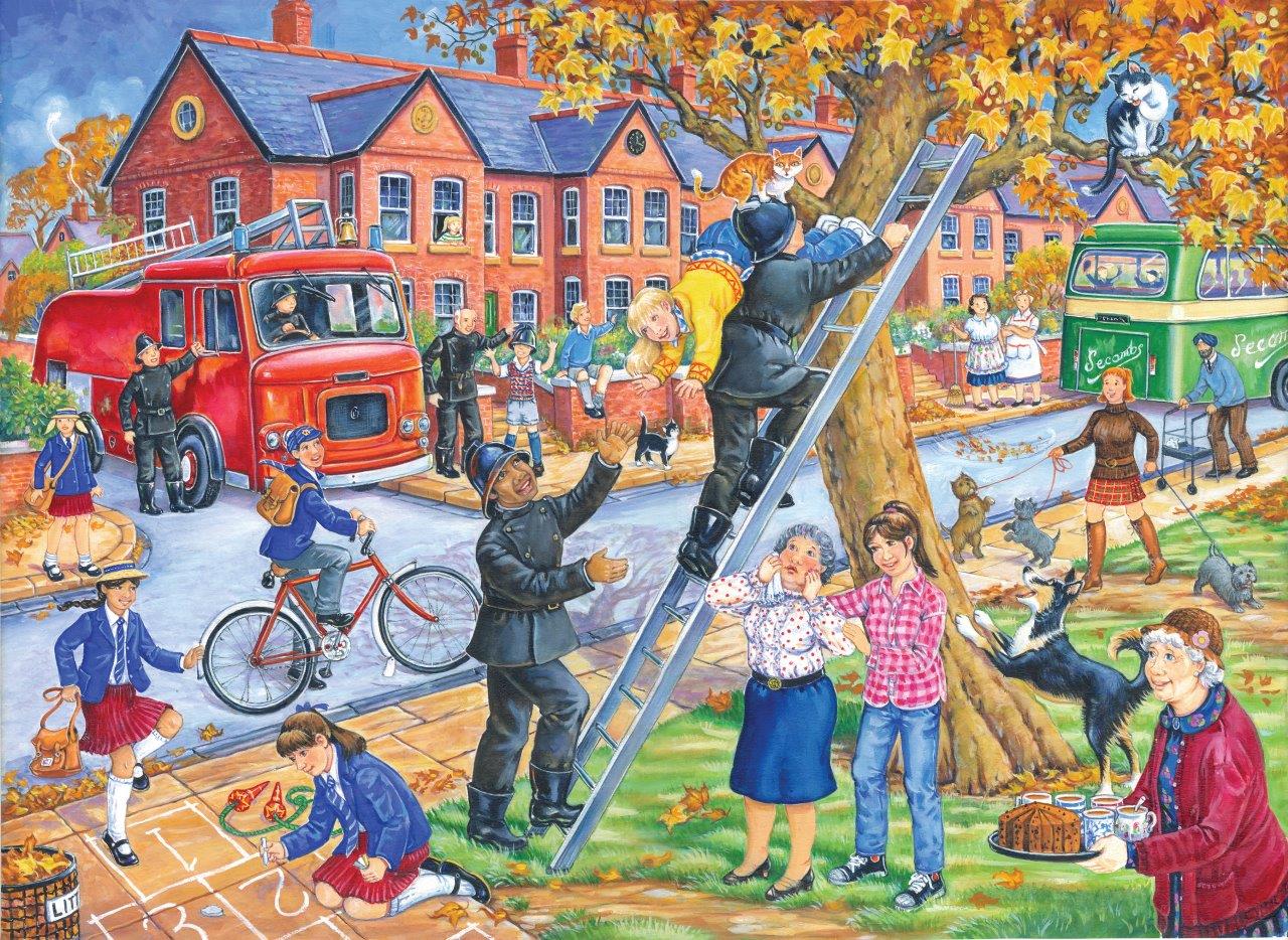 Saving Miss Kitty - BIG 250 Piece Jigsaw Puzzle