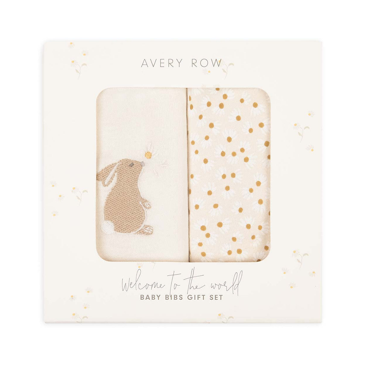 Baby Bibs Gift Set - Bunny / Daisy Meadow