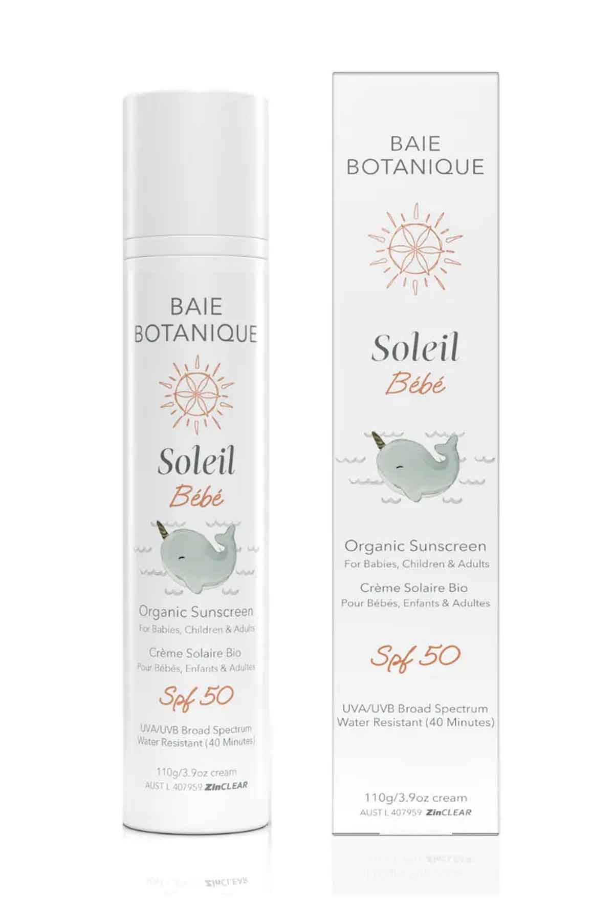 Baie Botanique Soleil Baby Sunscreen SPF 50