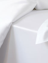 Bamboo Duvet Cover Bed Set in White