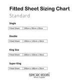 Bamboo Fitted Sheet in White (UK Standard)