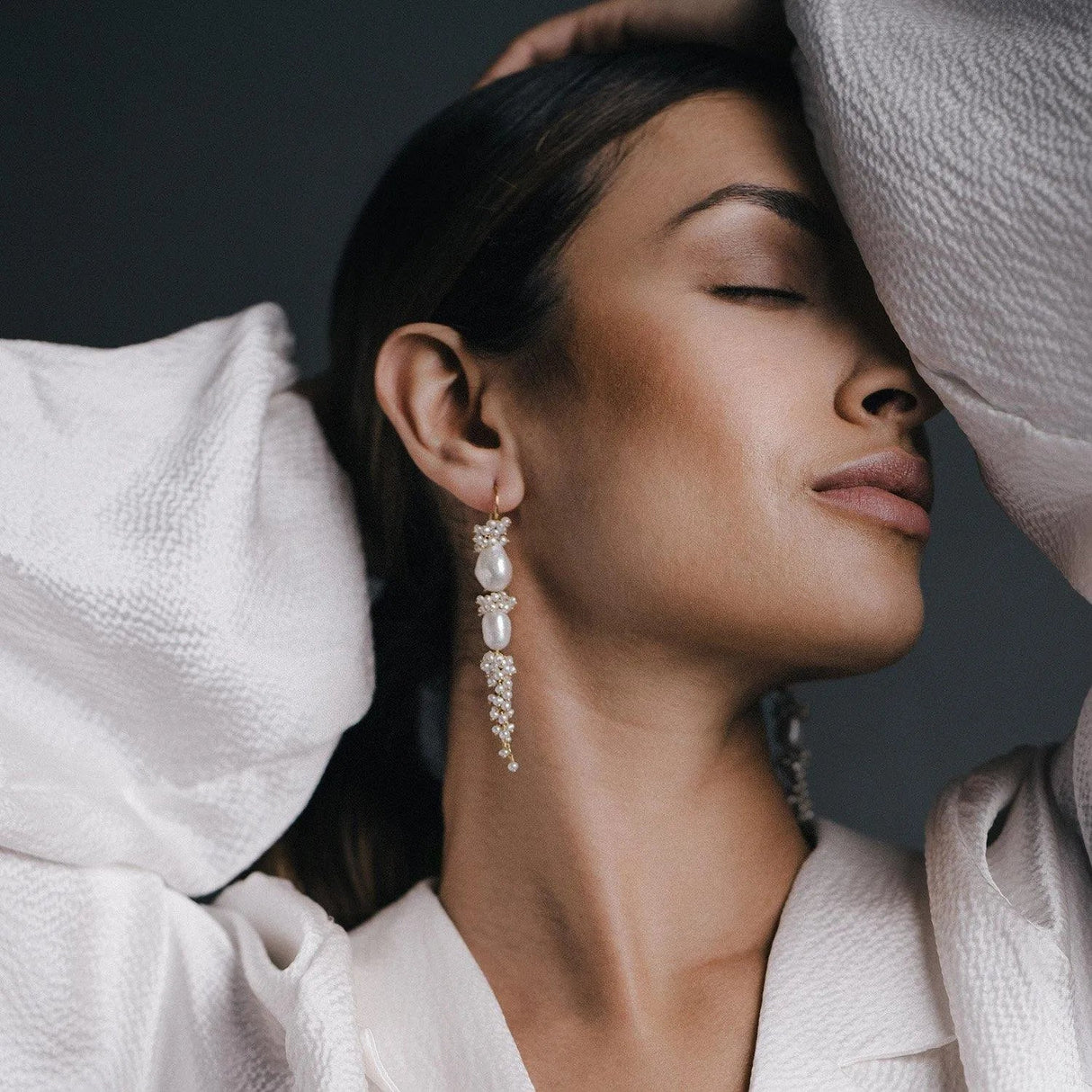 Baroque Pearl Long Drops