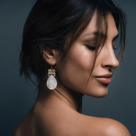 Pearl and Mother of Pearl Pear Drops