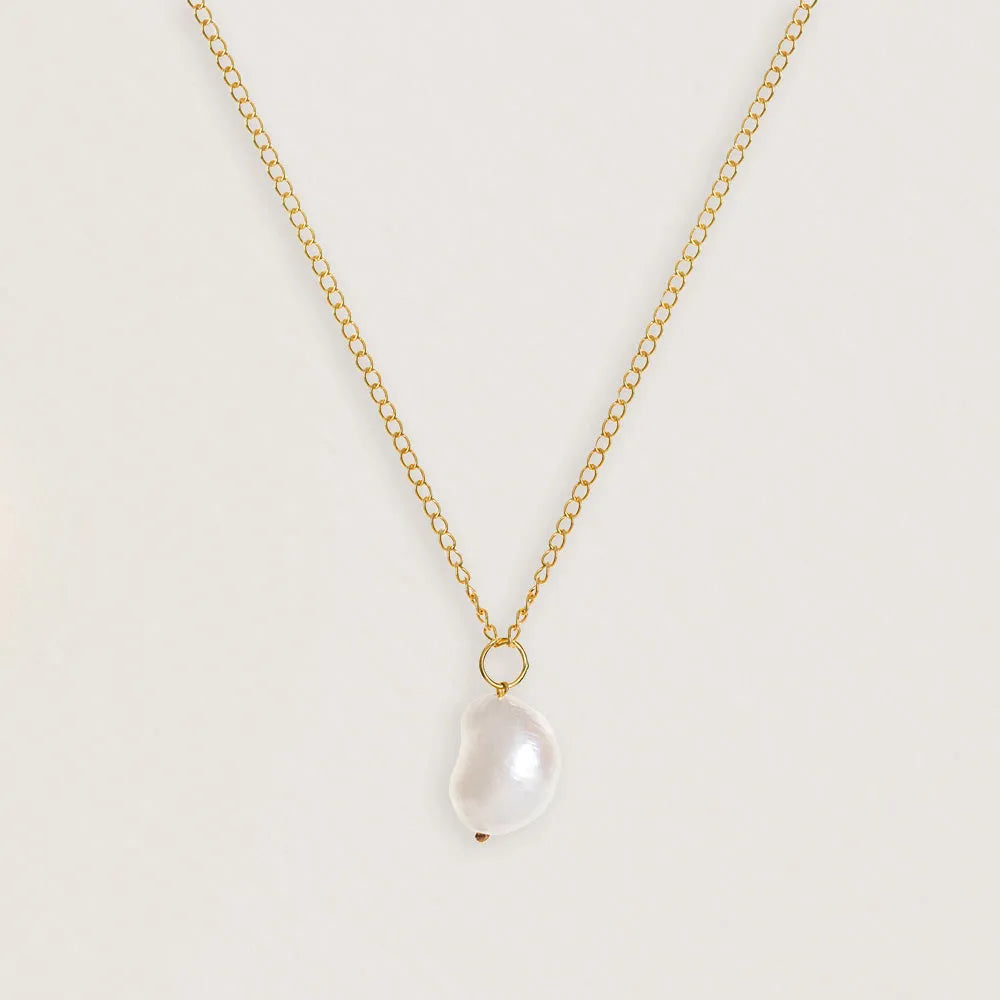 Baroque Pearl 18ct Gold Plated Necklace