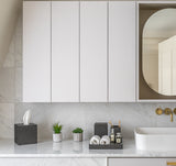 Chelsea Square Tissue Box - Shagreen Chocolate