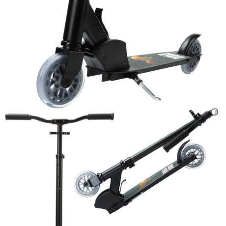 Black - Deluxe 2 Wheel Scooter
