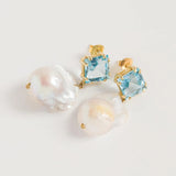 Blue Topaz Baroque Drops