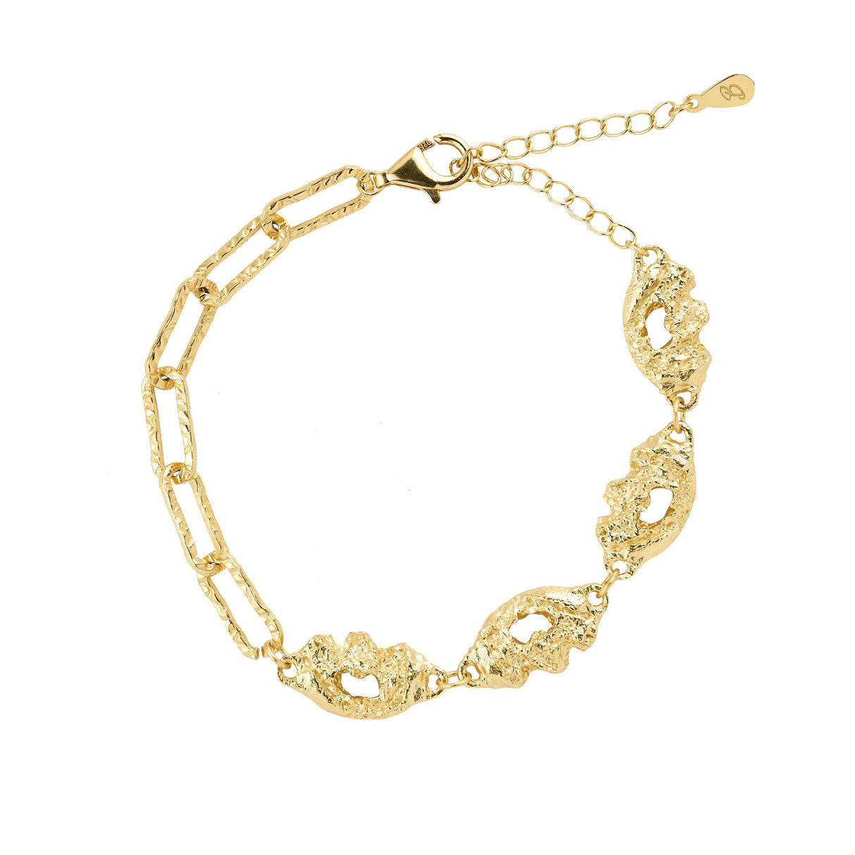 Molten Chain Link Bracelet