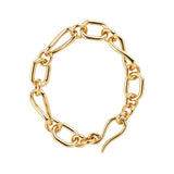 Swirl Chunky Chain Link Bracelet
