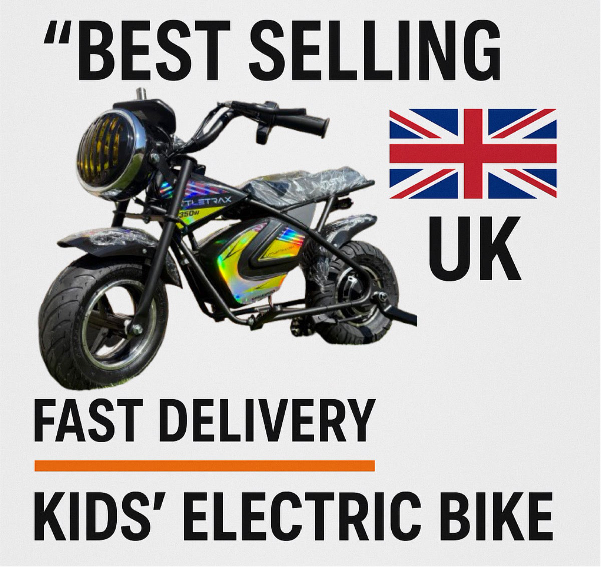NEW LittleTrax Kids Electric Monkey Bike 350w Dirt bike ride on toy similar to 50cc off road bike