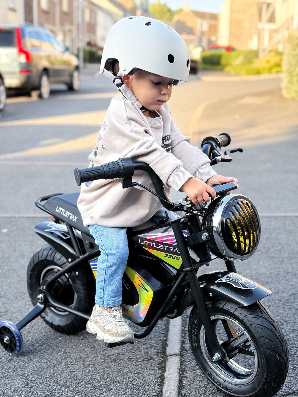 NEW LittleTrax Kids Electric Monkey Bike 350w Dirt bike ride on toy similar to 50cc off road bike