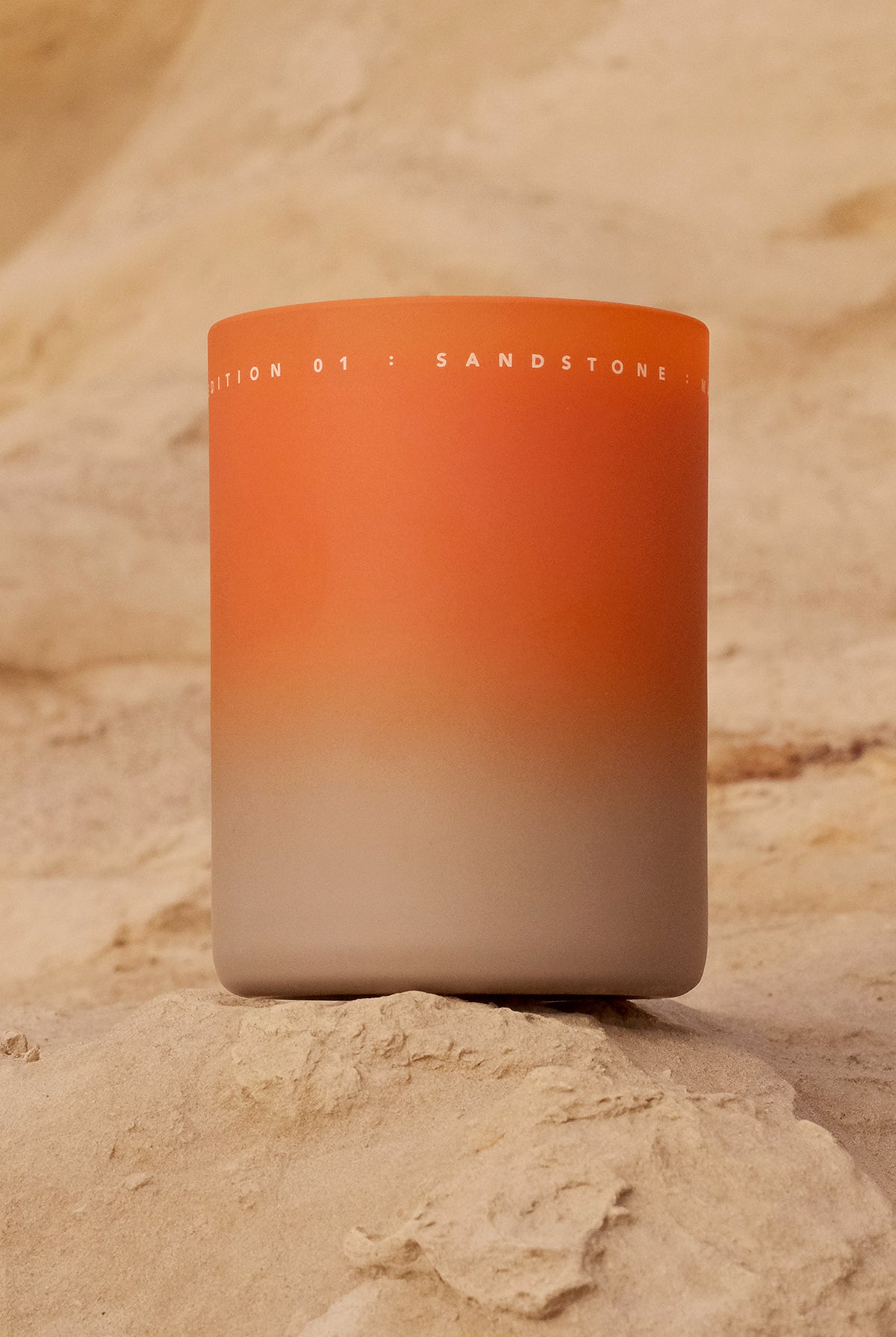Never Go Alone Sandstone Candle