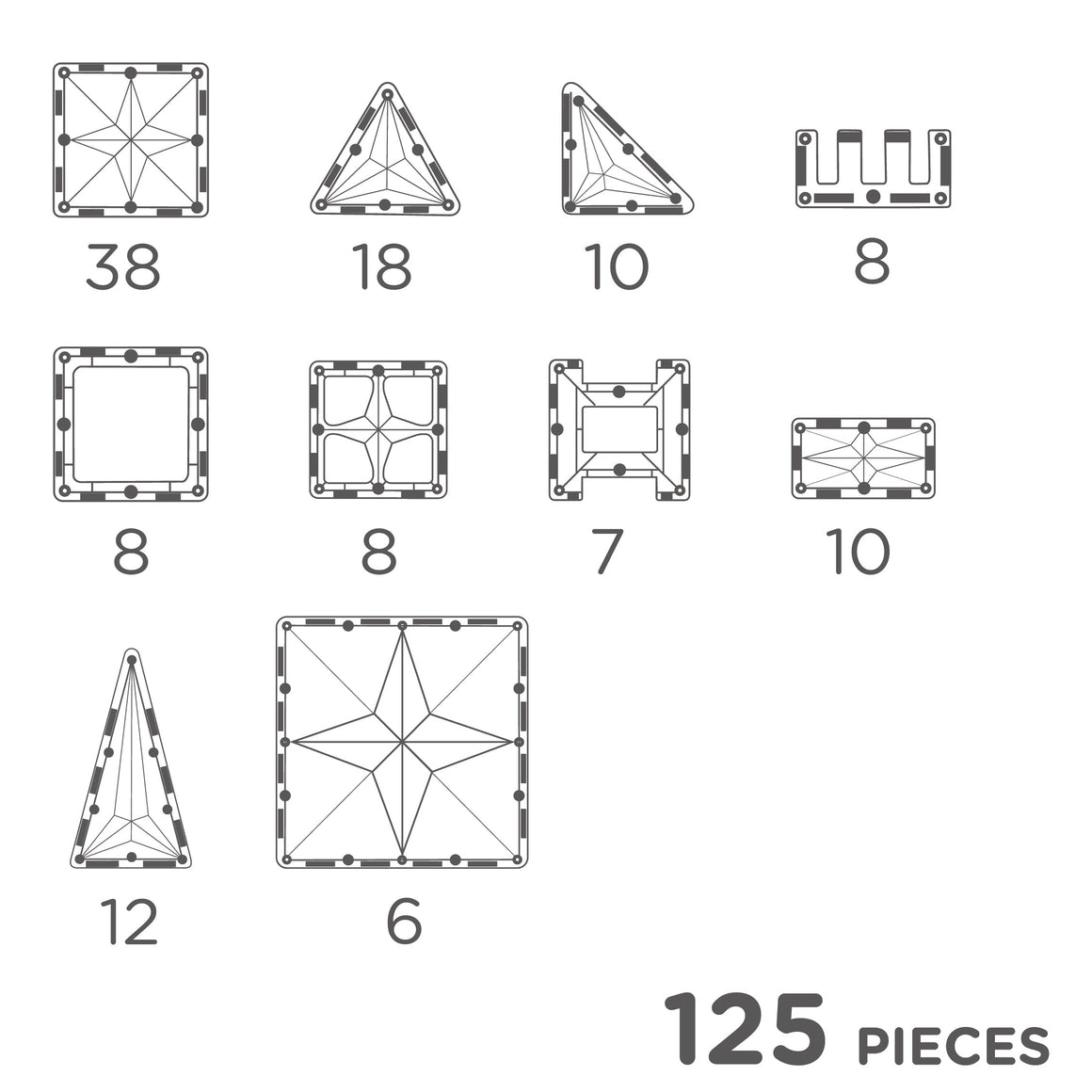 Large Creative Pack Pastel - 125 Pieces