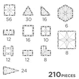 Mega Creative Pack Pastel - 210 Pieces