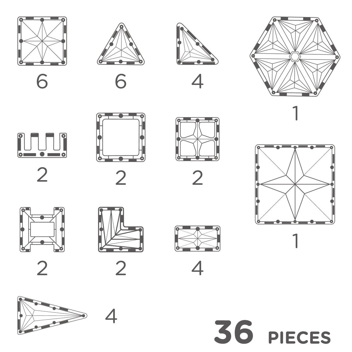 Petite Pastel Pack - 36 Pieces