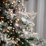 Bump's First Christmas Glass Bauble