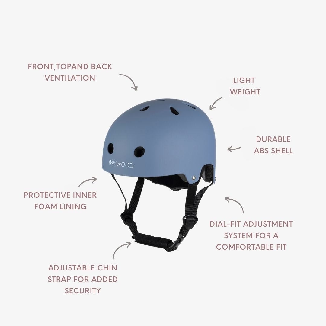 Classic Helmet Banwood - Matte Blue