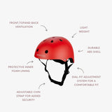 Classic Helmet - Matte Red