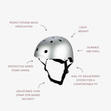 Kids Helmet - Chrome