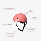Kids Helmet - Matte Coral