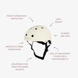 Kids Helmet - Matte Cream