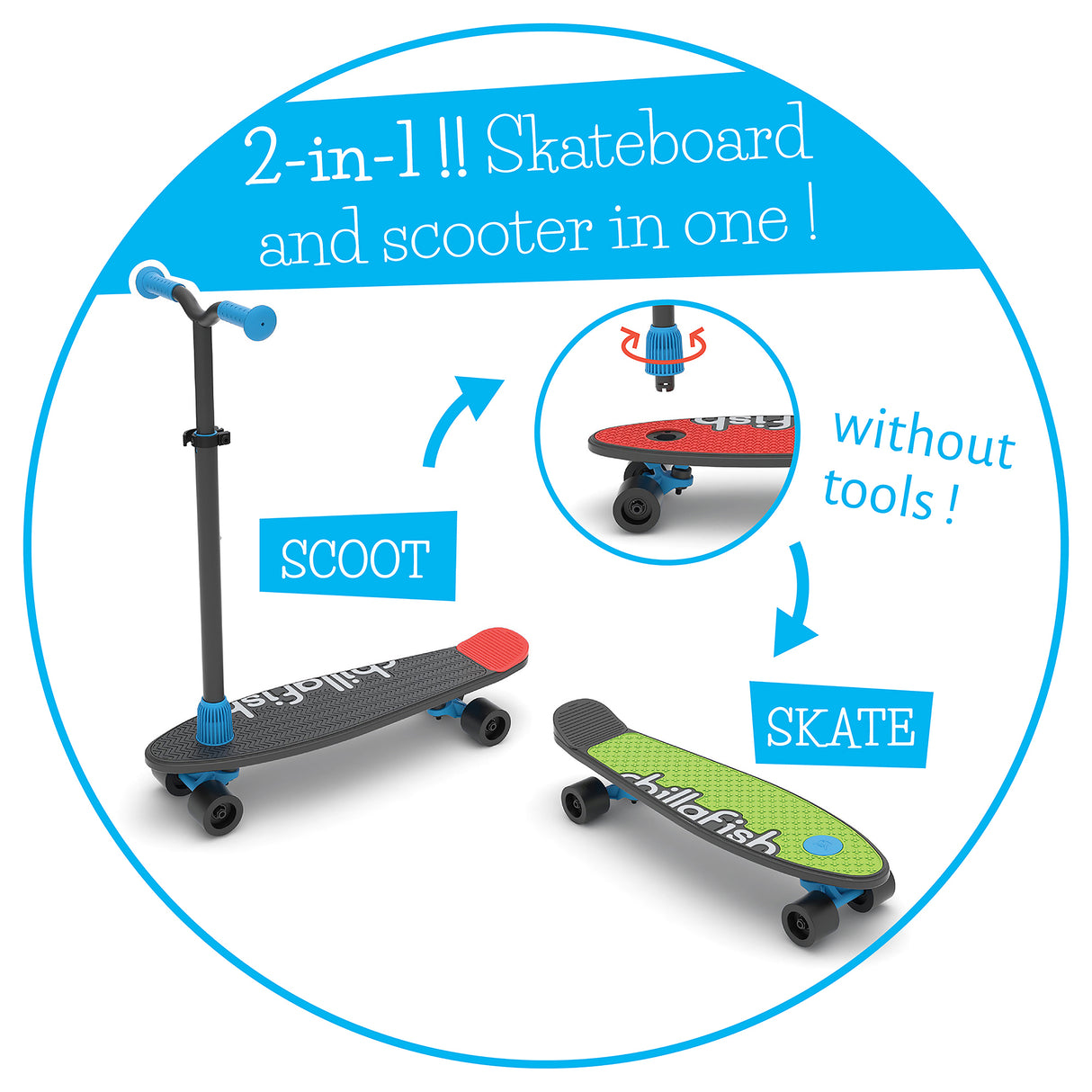 Skatie Scoot Black Mix