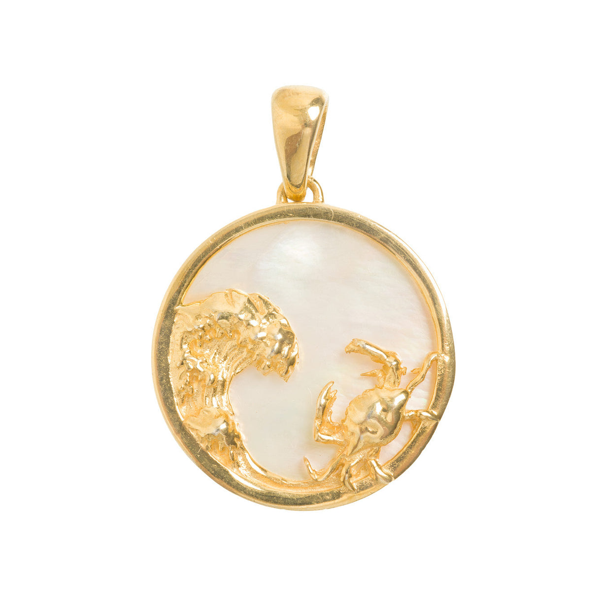 Cancer, Gold Zodiac Necklace