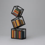 Rotating Cube Bookshelf