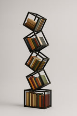 Rotating Cube Bookshelf