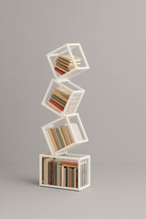 Rotating Cube Bookshelf
