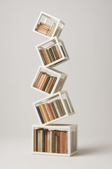 Rotating Cube Bookshelf