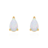 Clara Opal Stud Earrings | 18k Gold Plated