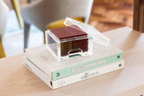 Coastbox Clear - Faux Python Burgundy