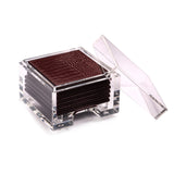 Coastbox Clear - Faux Python Burgundy