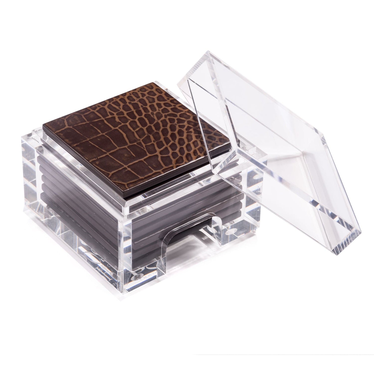 Coastbox Clear - Faux Vintage Croc