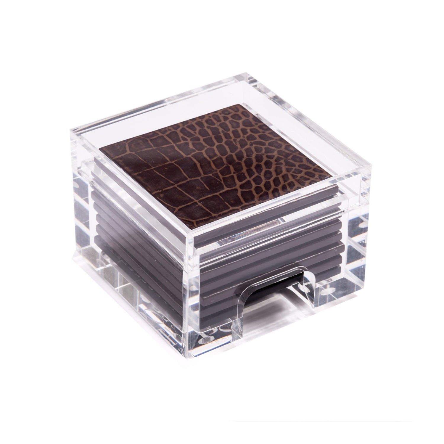 Coastbox Clear - Faux Vintage Croc